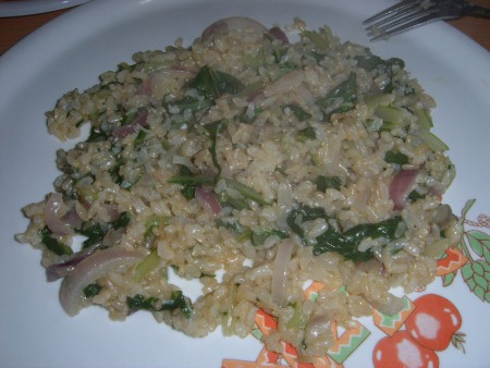 RISO INTEGRALE RUCOLA E CIPOLLA