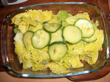 VERZA SALTATA CON ZUCCHINE E PORRI